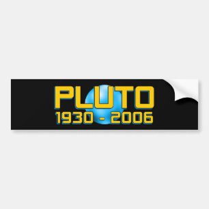 Autocollant De Voiture Planet Pluto 1930 - 2006 RIP - Astronomie amusante