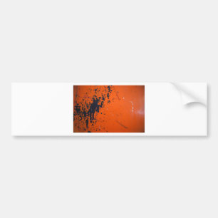 Autocollant De Voiture Plaque de peinture noire sur orange