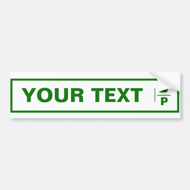 Autocollant De Voiture Plaque d'immatriculation de voiture Palestine pers (Devant)