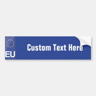 Autocollant De Voiture Plaque d'immatriculation d'Union européenne