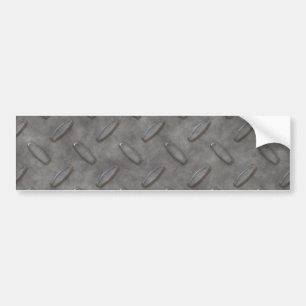 Autocollant De Voiture Plat de diamant de gris argenté texturisé