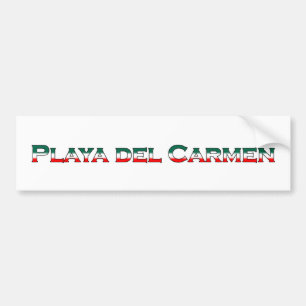 Autocollant De Voiture Playa del Carmen (logo des textes)