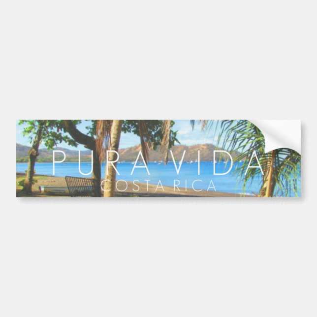 Autocollant De Voiture Playas del Coco Pura Vida Costa Rica (Devant)