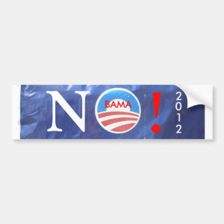 Autocollant De Voiture plenet obama, NON ! BAMA 2012