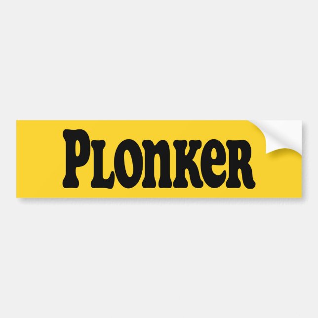 Autocollant De Voiture Plonker (Devant)