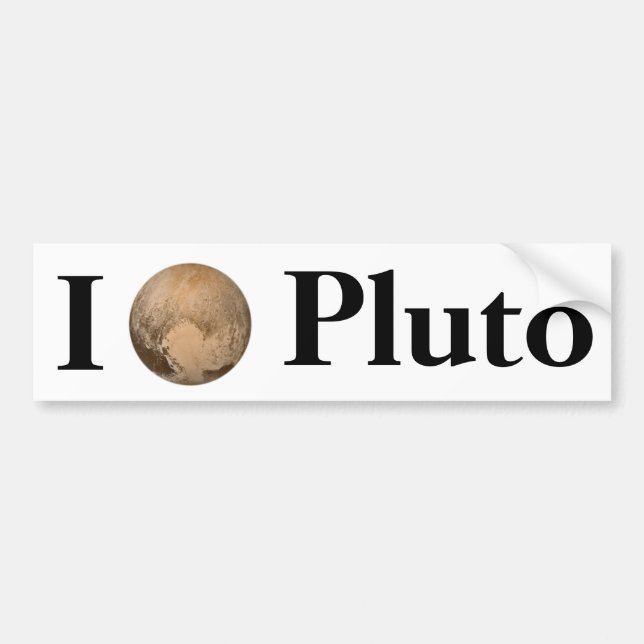 Autocollant De Voiture Pluto du coeur (Devant)