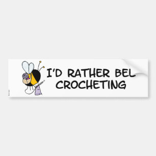 Autocollant De Voiture plutôt faire du crochet d'abeille