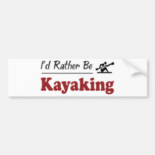 Autocollant De Voiture Plutôt Kayaking