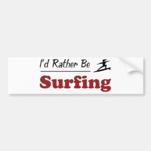 Autocollant De Voiture Plutôt surfe