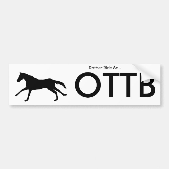 Autocollant De Voiture Plutôt tour OTTB (Devant)