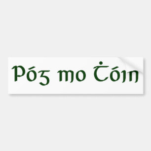Autocollant De Voiture Póg MOIS Thóin