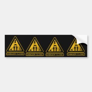 Autocollant De Voiture POING de fin du danger 13F