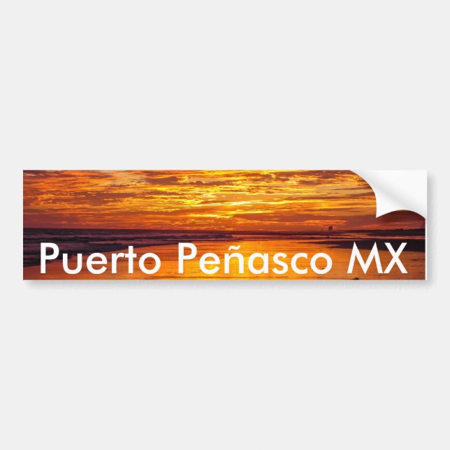 Autocollant De Voiture Point Mexique de roche de Puerto Peñasco aka (Devant)