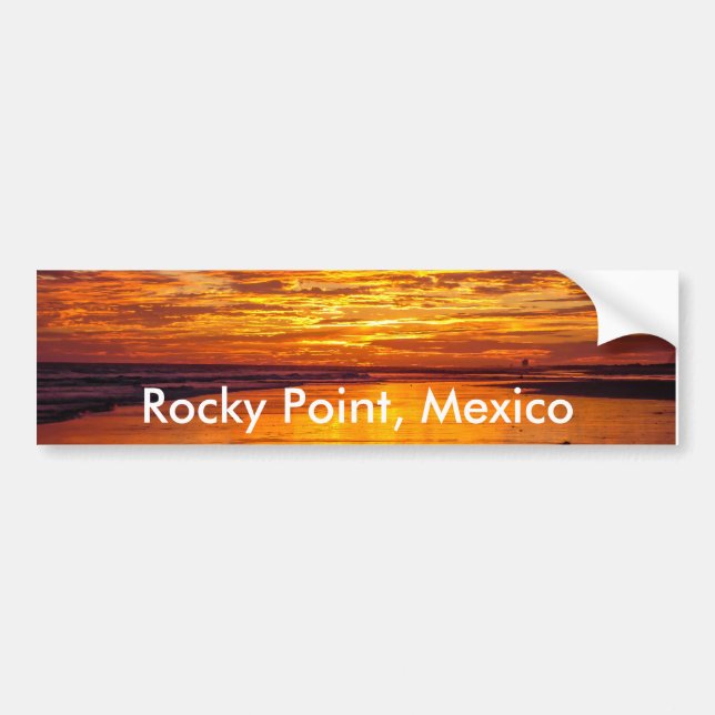 Autocollant De Voiture Point Mexique de roche de Puerto Peñasco aka (Devant)