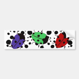 Autocollant De Voiture Points Ladybug