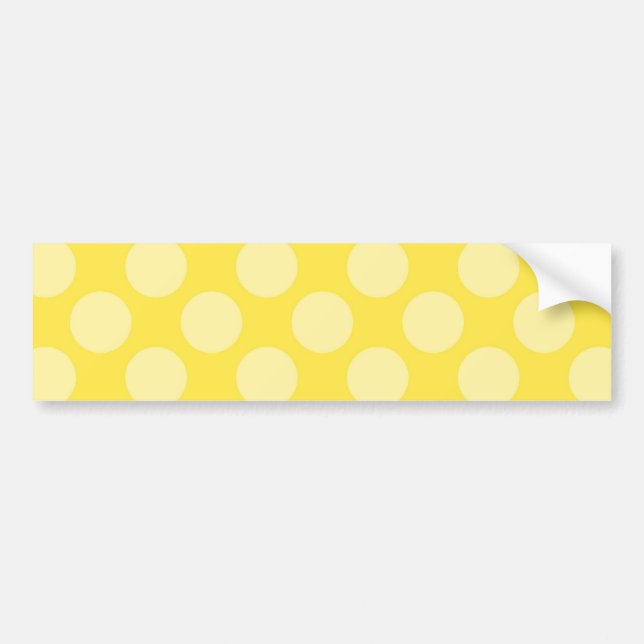 Autocollant De Voiture Pois de jaune d'été d'amusement sur les cadeaux (Devant)