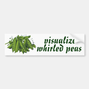 Autocollant De Voiture Pois instantanés vintages de sucre, légumes sains