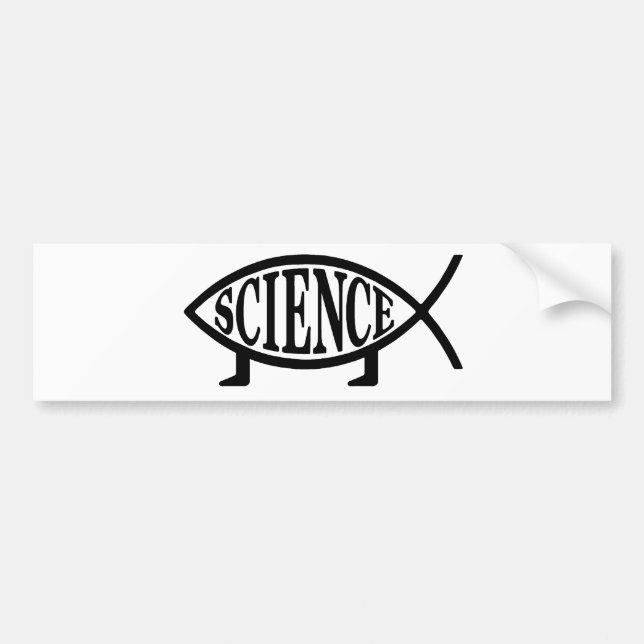 Autocollant De Voiture Poissons de la Science (Devant)