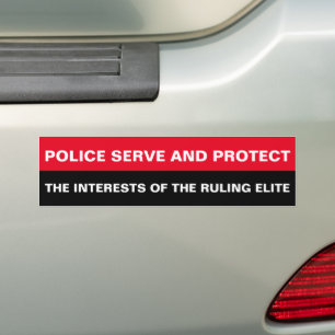Autocollant De Voiture Police Serve and Protect