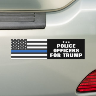 Autocollant De Voiture Policiers Pour Les Élections De Trump 2024