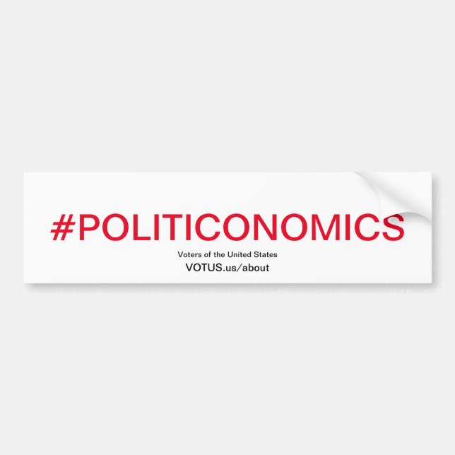 Autocollant De Voiture Politique économique (Devant)