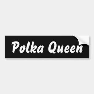 Autocollant De Voiture Polka Queen - Un jeu de style de vie