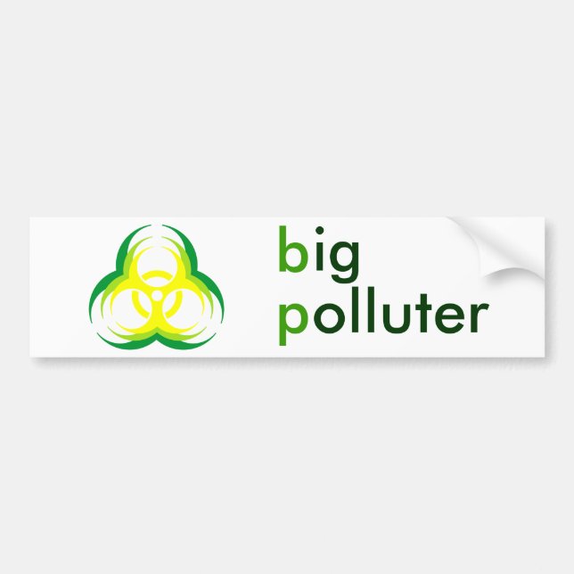 Autocollant De Voiture pollueur de fleur de biohazard grand (Devant)