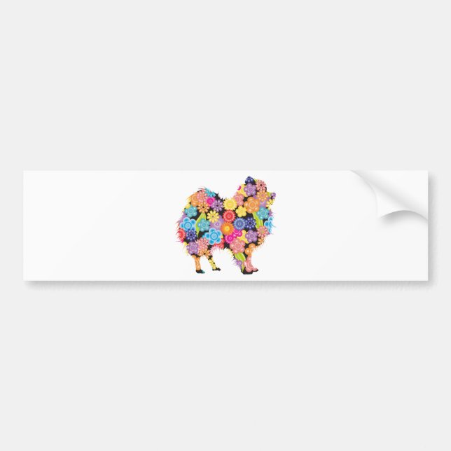 Autocollant De Voiture Pomeranian (Devant)