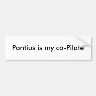 Autocollant De Voiture Pontius est mon Co-Pilate