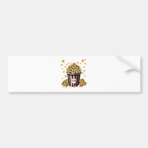 Autocollant De Voiture Popcorn Lover