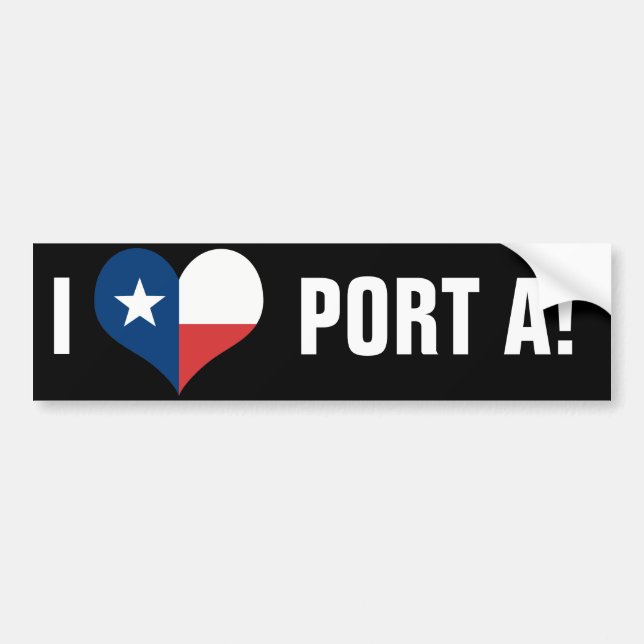 AUTOCOLLANT DE VOITURE PORT ARANSAS (Devant)