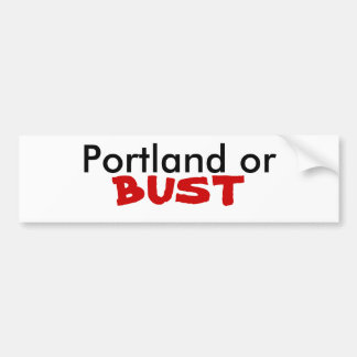 Autocollant De Voiture Portland ou BUSTE