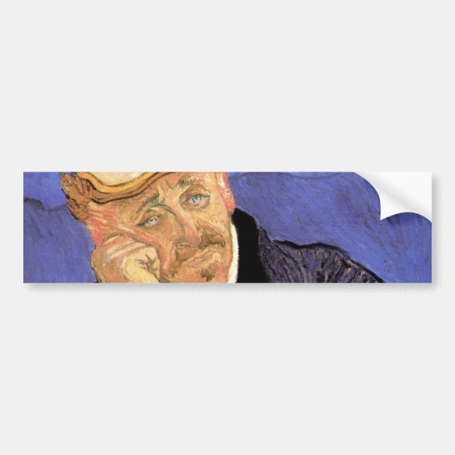 Autocollant De Voiture Portrait du Docteur Gachet par Vincent van Gogh (Devant)