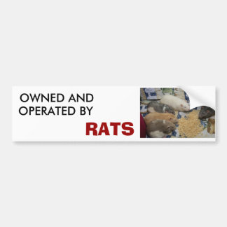 Autocollant De Voiture possédé et fonctionné par des RATS