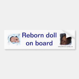Autocollant De Voiture Poupée renée à bord de bumpsticker