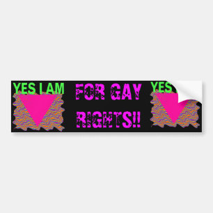 Autocollant De Voiture POUR DES DROITS DES HOMOSEXUELS ! ! Adhésif pour