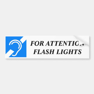 AUTOCOLLANT DE VOITURE POUR DES LUMIÈRES D'INSTANTANÉ D'ATTENTION