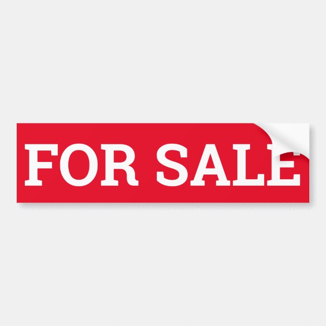 Autocollant De Voiture POUR LA VENTE SIGNALER/autocollant/MAGNET (Devant)