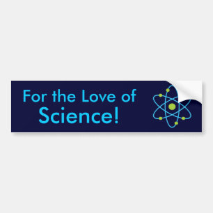 Autocollant De Voiture Pour L'Amour De La Science Atom