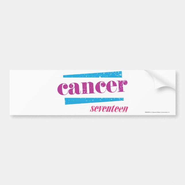Autocollant De Voiture Pourpre de Cancer (Devant)