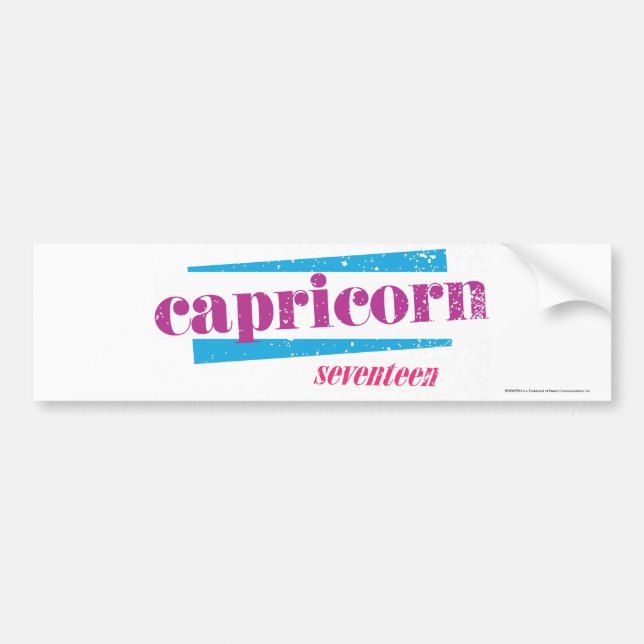 Autocollant De Voiture Pourpre de Capricorne (Devant)