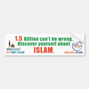 Autocollant De Voiture pourquoi-Islam-pare-chocs