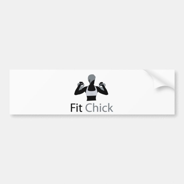 Autocollant De Voiture Poussin convenable avec Kettlebells (Devant)