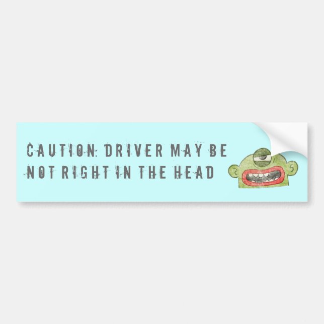 AUTOCOLLANT DE VOITURE PRÉCAUTION 7B : ADHÉSIF POUR PARE-CHOCS NON BON DE (Devant)
