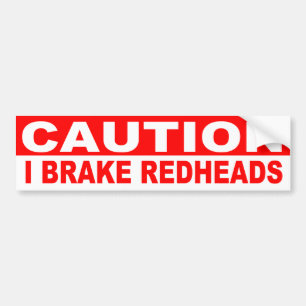 AUTOCOLLANT DE VOITURE PRÉCAUTION, JE FREINE POUR DES ROUX