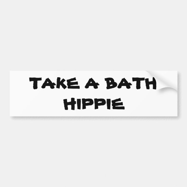 Autocollant De Voiture prenez une hippie de bain (Devant)