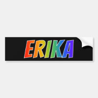 Prénom "ERIKA" : Fun Rainbow Coloring