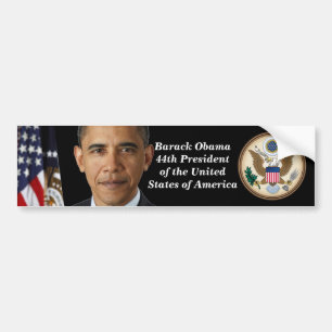 Autocollant De Voiture Pres. Portrait d'Obama, adhésif pour pare-chocs