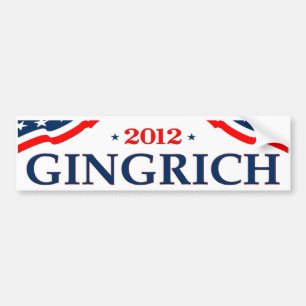 Autocollant De Voiture Président 2012 (v105) de Gingrich