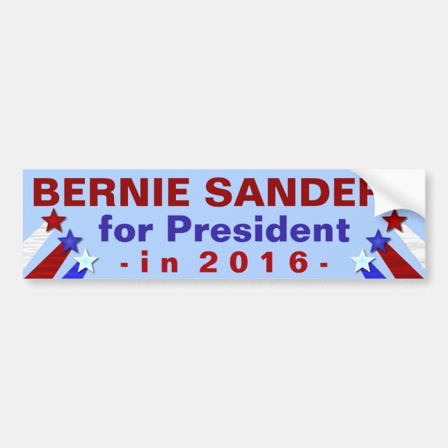 Autocollant De Voiture Président de ponceuses de Bernie élection 2016 (Devant)